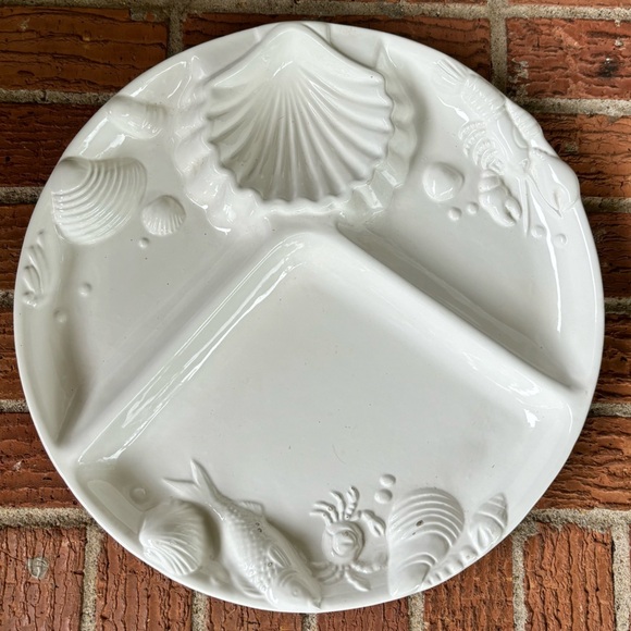 Rosegarden Vintage Nautical Seafood Dip and Serving Platter Size 13 5/8” - Picture 1 of 8